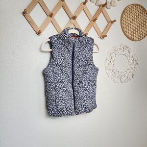 Princess Vera Wang Zip Up Puffer Vest Women's S Black High Neck Lined Fl…